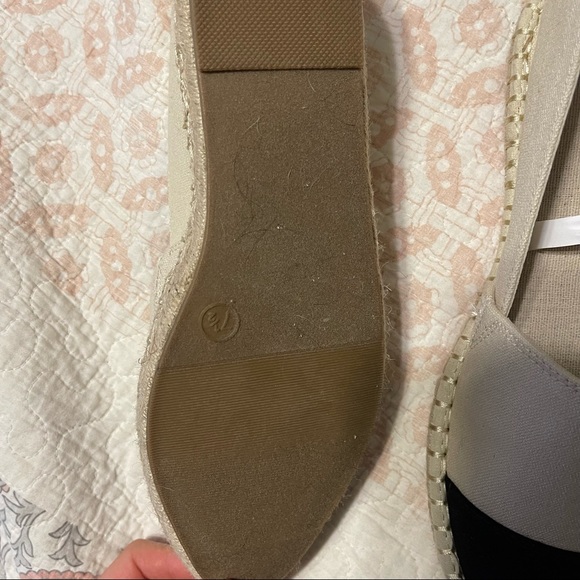 a new day cream & black slip on espadrille - Picture 4 of 4